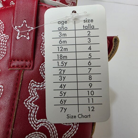 Pawz Cowboy Western Boots Little & Big Boys Zipper Closure Embroidered Detail - Picture 11 of 13